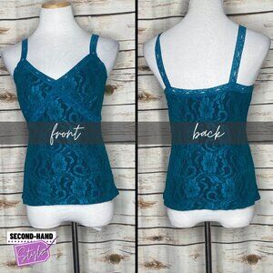 Teal Lace Camisole